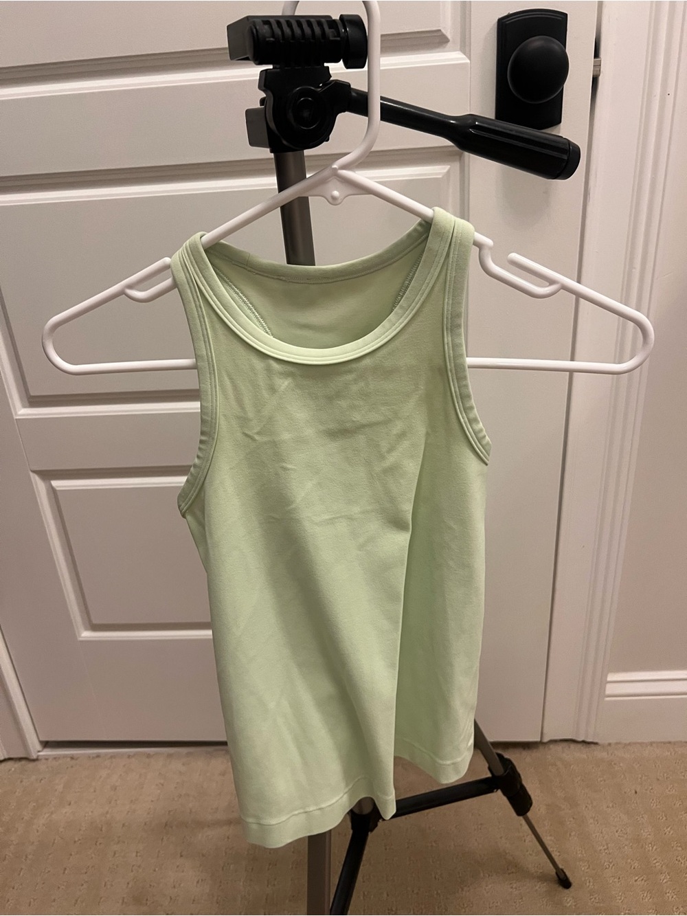 Women's Lululemon Sleeveless Tank Top - Light Green-Size 2